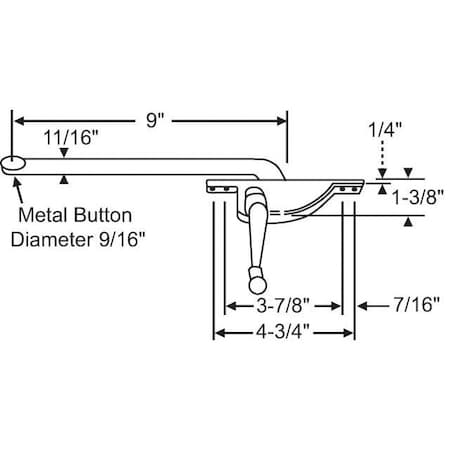 Strybuc Casement Operator Assembly 36-313